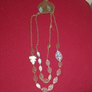 Necklace and earrings